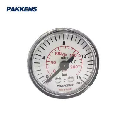 مانومتر پکنز PAKKENS صفحه 4 سانت افقی خشک