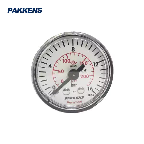 مانومتر پکنز PAKKENS صفحه 4 سانت افقی خشک