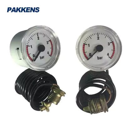 مانومتر پکنز PAKKENS صفحه 4 سانت دنباله دار 1 متری (پکیجی)