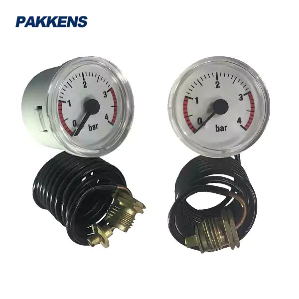 مانومتر پکنز PAKKENS صفحه 4 سانت دنباله دار 1 متری (پکیجی)