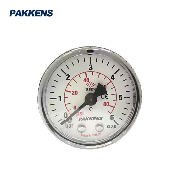 مانومتر پکنز PAKKENS صفحه 5 سانت افقی خشک