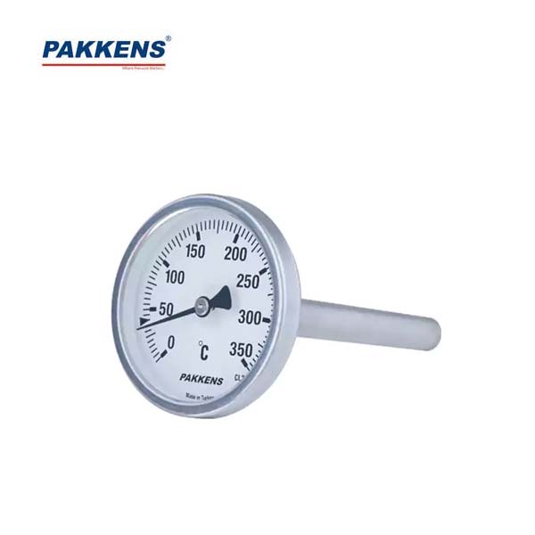 ترمومتر پکنز PAKKENS صفحه 6 سانت دنباله 2 متر (1/4 اینچ)