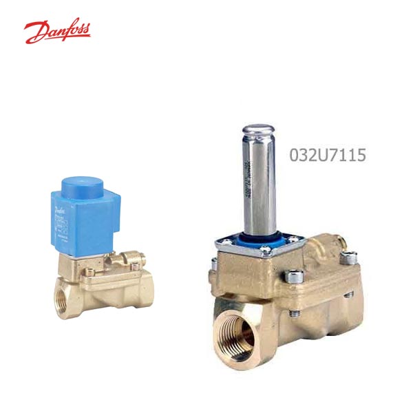 شیر برقی آب دوراهه دانفوس مدل 032U7115 سایز 1/2 اینچ