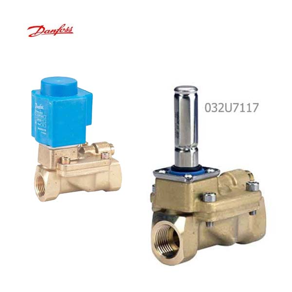 شیر برقی آب دوراهه دانفوس مدل 032U7117 سایز 1/2 اینچ