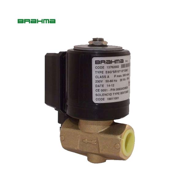 شیر برقی گاز تکضرب برهما مدل E6GSR10 سایز 1/2 اینچ (چینی)
